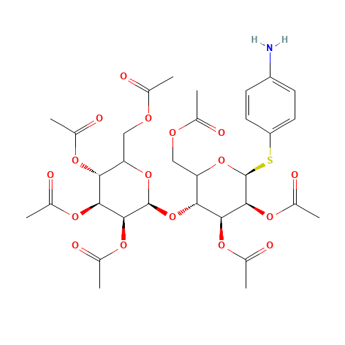 4-Aminophenyl 2,3,6-Tri-O-acetyl-4-O-(2,3,4,6-tetra-O-acetyl-b-D-glucopyranosyl)-b-D-glucopyranoside (CAS: 68636-50-0) - Related Chemical Product