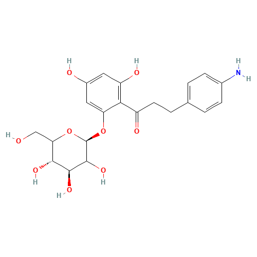 4-Aminophlorizin (CAS: 82628-89-5) - Chemical Structure and Molecular Formula 