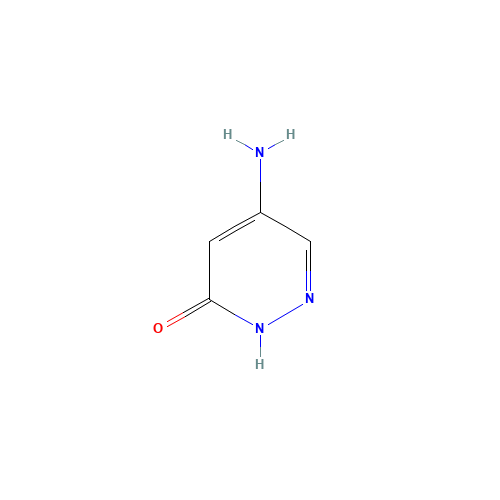 5-Amino-3(2H)-pyridazinone (CAS: 89033-30-7) - Chemical Structure and Molecular Formula 