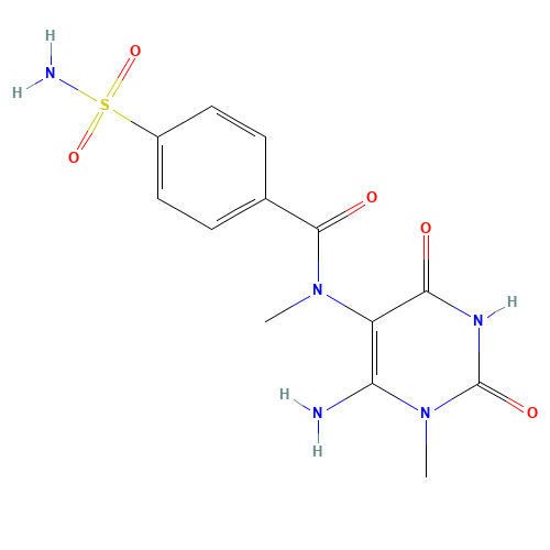 6-Amino-5-(4-sulfonamidobenzoyl)-N-(methylamino)-1-methyluracil (CAS: 149981-39-5) - Related Chemical Product