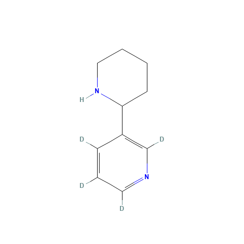 (R,S)-Anabasine-2,4,5,6-d4 (CAS: 1020719-08-7) - Chemical Structure and Molecular Formula 