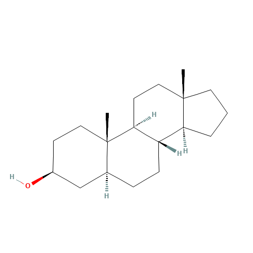 5a-Androstan-3b-ol (CAS: 1224-92-6) - Chemical Structure and Molecular Formula 