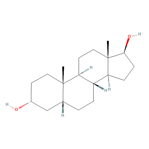 5b-Androstan-3a,17b-diol (CAS: 1851-23-6) - Chemical Structure and Molecular Formula 