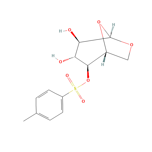 1,6-Anhydro-4-O-p-toluenesulfonyl-b-D-glucopyranose (CAS: 23643-29-0) - Chemical Structure and Molecular Formula 