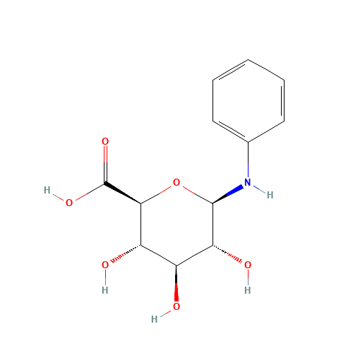 Aniline b-D-Glucuronide (CAS: 92117-30-1) - Chemical Structure and Molecular Formula 