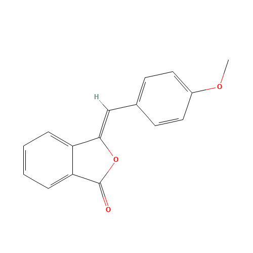 p-Anisylidenephthalide (CAS: 4767-61-7) - Chemical Structure and Molecular Formula 