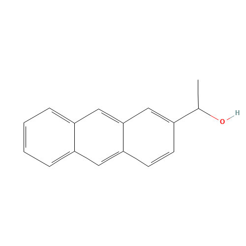 rac-1-Anthracen-2-yl-ethanol (CAS: 22371-34-2) - Chemical Structure and Molecular Formula 