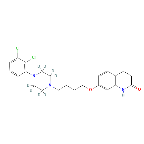Aripiprazole-d8 (CAS: 1089115-06-9) - Chemical Structure and Molecular Formula 