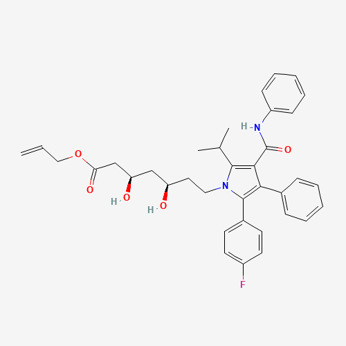 Atorvastatin Allyl Ester (CAS: 915092-85-2) - Chemical Structure and Molecular Formula 