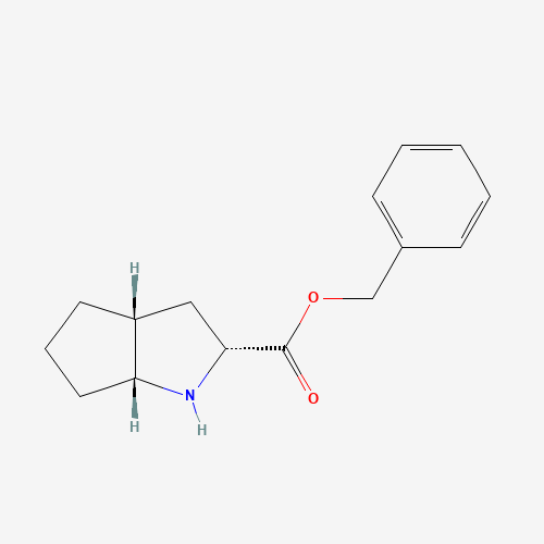 (R,R,R)-2-Azabicyclo[3.3.0]octane-3-carboxylic Acid Benzyl Ester (CAS: 129101-19-5) - Chemical Structure and Molecular Formula 