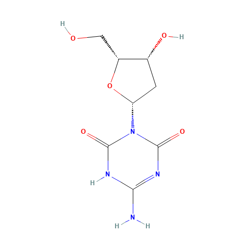5-Aza-2'-deoxy-6-oxo Cytidine (CAS: 106966-55-6) - Chemical Structure and Molecular Formula 