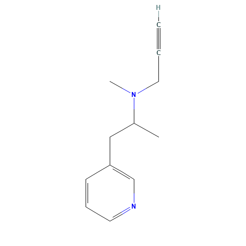 3-Azadeprenyl (CAS: 1076198-88-3) - Chemical Structure and Molecular Formula 