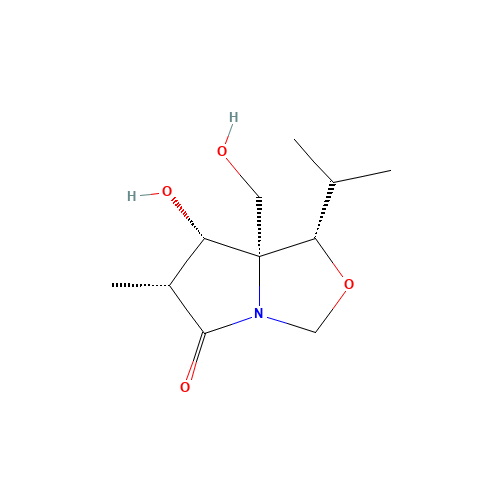(3R,4S,5R,6S)-1-Aza-4-hydroxy-5-hydroxymethyl-6-isopropyl-3-methyl-7-oxabicycl[3.3.0]octan-2-one (CAS: 145452-02-4) - Related Chemical Product