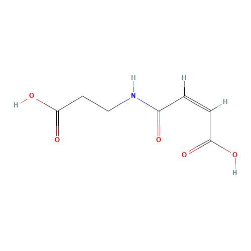 cis-5-Aza-4-oxo-oct-2-en-dioic Acid (CAS: 57079-11-5) - Chemical Structure and Molecular Formula 