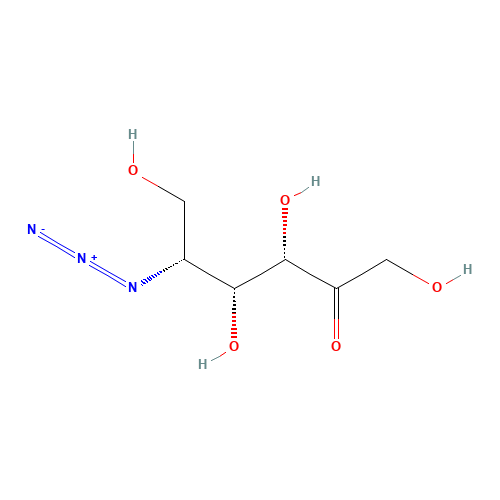 5-Azido-5-deoxy-D-fructose (CAS: 94801-02-2) - Chemical Structure and Molecular Formula 