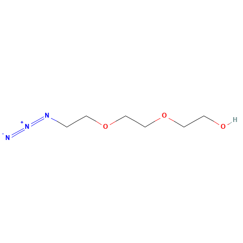 2-[2-(2-Azidoethoxy)ethoxy]ethanol (CAS: 86520-52-7) - Chemical Structure and Molecular Formula 