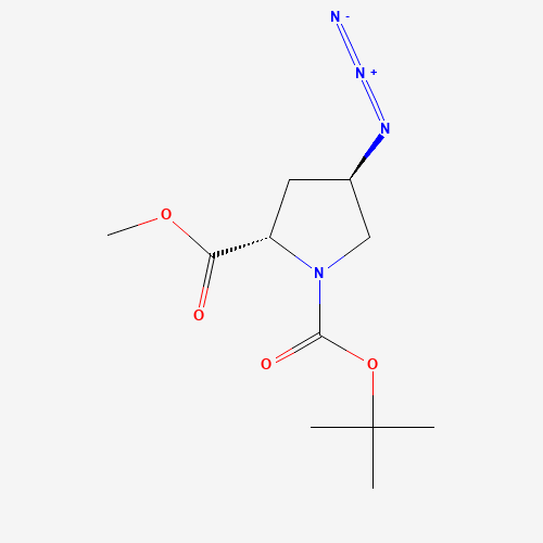 (2S,4R)-4-Azido-1,2-pyrrolidinedicarboxylic Acid 1-(1,1-Dimethylethyl) 2-Methyl Ester (CAS: 121147-97-5) - Related Chemical Product