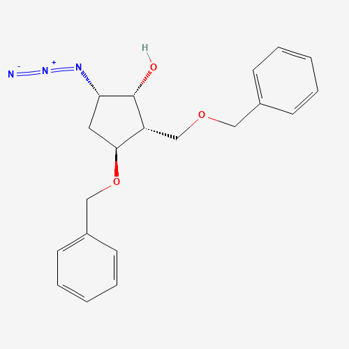 (1S,2S,3S,5S)-5-Azido-3-(phenylmethoxy)-2-[(phenylmethoxy)methyl]cyclopentanol (CAS: 110567-23-2) - Related Chemical Product