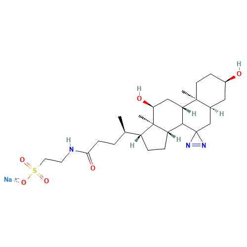 7,7-Azo-3-a,12-a-dihydroxytaurocholanic Acid Sodium Salt (CAS: 72741-86-7) - Related Chemical Product