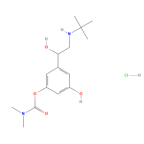 Bambuterol Monocarbamate (CAS: 81732-52-7) - Chemical Structure and Molecular Formula 
