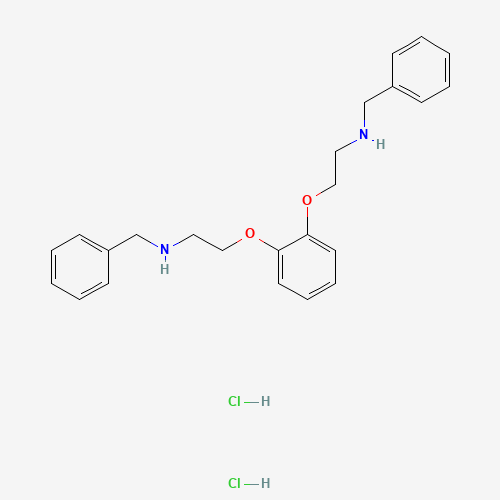 Bis(O-ethylbenzylamine) Catechol Dihydrochloride (CAS: 340963-59-9) - Chemical Structure and Molecular Formula 