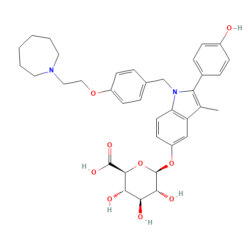 Bazedoxifene 5-b-D-Glucuronide (CAS: 328933-56-8) - Related Chemical Product