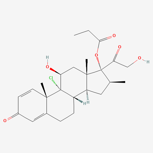 Beclomethasone 17-Propionate (CAS: 5534-18-9) - Chemical Structure and Molecular Formula 