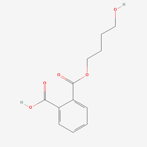 1,2-Benzenedicarboxylic Acid 1-(4-Hydroxybutyl) Ester (CAS: 17498-34-9) - Chemical Structure and Molecular Formula 