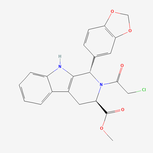 (1S,3S)-1-(1,3-Benzodioxol-5-yl)-2-(2-chloroacetyl)-2,3,4,9-tetrahydro-1H-pyrido[3,4-b]indole-3-carboxylic Acid Methyl Ester (CAS: 629652-42-2) - Related Chemical Product