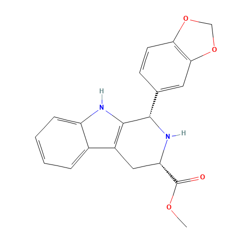 (1S,3S)-1-(1,3-Benzodioxol-5-yl)-2,3,4,9-tetrahydro-1H-pyrido[3,4-b]indole-3-carboxylic Acid Methyl Ester (CAS: 171596-43-3) - Related Chemical Product