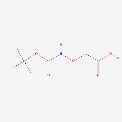 t-Boc-aminooxyacetic Acid (CAS: 42989-85-5) - Chemical Structure and Molecular Formula 