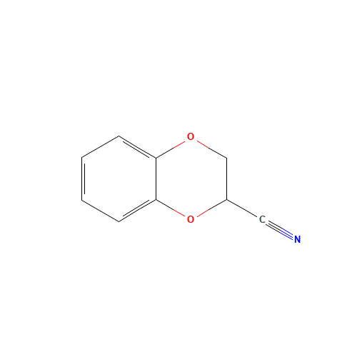 1,4-Benzodioxan-2-carbonitrile (CAS: 1008-92-0) - Chemical Structure and Molecular Formula 
