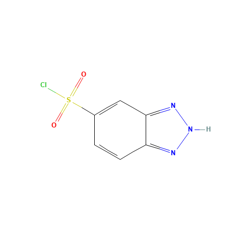1H-Benzotriazole-6-sulfonyl Chloride (CAS: 70938-45-3) - Chemical Structure and Molecular Formula 