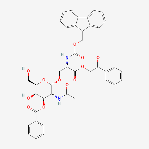 3-O-Benzoyl-N-acetyl-a-D-galactosaminyl-1-O-N-(Fmoc)serine Phenacylester (CAS: 172939-67-2) - Related Chemical Product