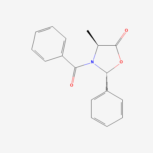 (2R,4S)-3-Benzoyl-4-methyl-2-phenyl-5-oxazolidinone (CAS: 113806-28-3) - Related Chemical Product