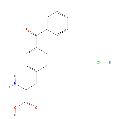 4-Benzoyl-D,L-phenylalanine Hydrochloride (CAS: 163679-36-5) - Chemical Structure and Molecular Formula 