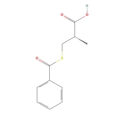 (S)-(-)-3-(Benzoylthio)-2-methylpropanoic Acid (CAS: 72679-02-8) - Chemical Structure and Molecular Formula 
