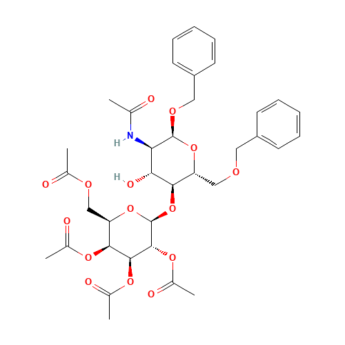 Benzyl 2-Acetamido-6-O-benzyl-4-(2,3,4,6-tetra-O-acetyl-b-D-galactopyranosyl)-2-deoxy-a-D-glucopyranoside (CAS: 71208-01-0) - Related Chemical Product