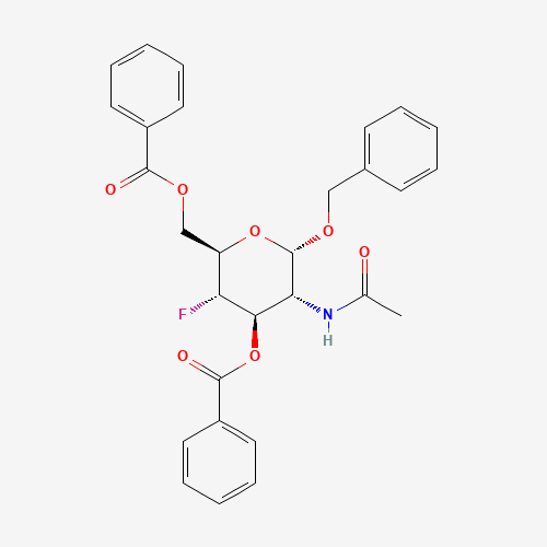 Benzyl 2-Acetamido-3,6-di-O-benzoyl-2,4-dideoxy-4-fluoro-a-D-glucopyranose (CAS: 290819-68-0) - Related Chemical Product
