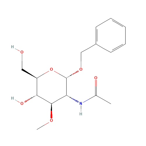 Benzyl 2-Acetamido-3-O-methyl-a-D-glucopyranoside (CAS: 93215-41-9) - Chemical Structure and Molecular Formula 