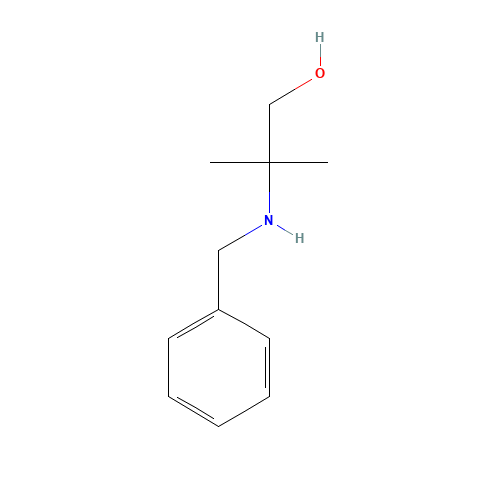 2-Benzylamino-2-methyl-1-propanol (CAS: 10250-27-8) - Chemical Structure and Molecular Formula 