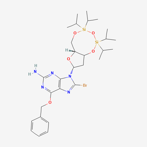 O6-Benzyl-8-bromo-N9-[3',5'-O-(1,1,3,3-tetrakis(isopropyl)-1,3-disiloxanediyl)-b-D-2'-deoxyribofuranosyl]guanine (CAS: 328394-26-9) - Related Chemical Product