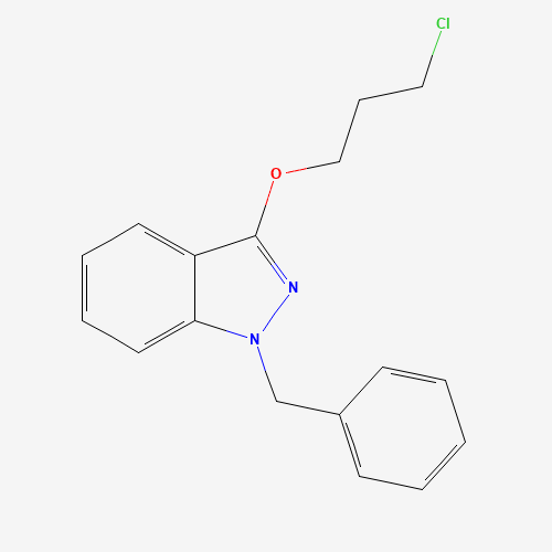 1-Benzyl-3-(3-chloropropoxy)indazole (CAS: 13109-79-0) - Chemical Structure and Molecular Formula 