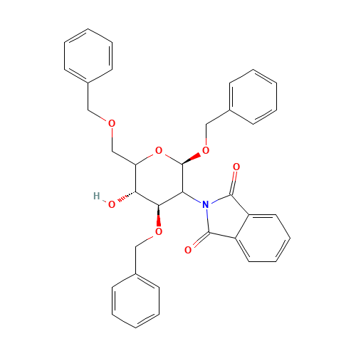 Benzyl 2-Deoxy-2-phthalimido-3,6-di-O-benzyl-b-D-glucopyranoside (CAS: 80035-36-5) - Related Chemical Product