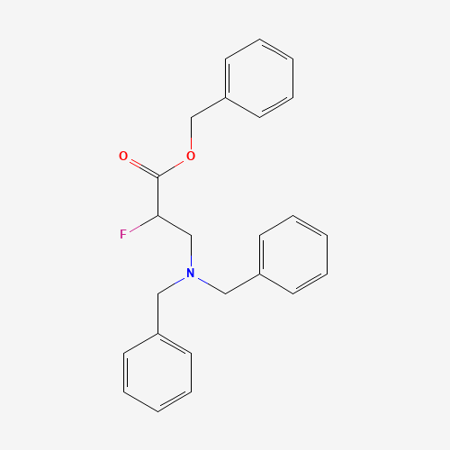 Benzyl 3-N,N-Dibenzylamino-2-fluoropropanoate (CAS: 887352-80-9) - Chemical Structure and Molecular Formula 