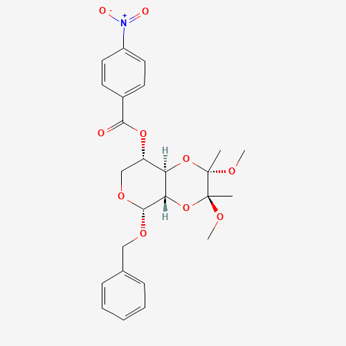 Benzyl 2,3-O-[(1S,2S)-1,2-Dimethoxy-1,2-dimethyl-1,2-ethanediyl]-4-nitrobenzoyl-a-L-xylopyranoside (CAS: 1084896-42-3) - Related Chemical Product