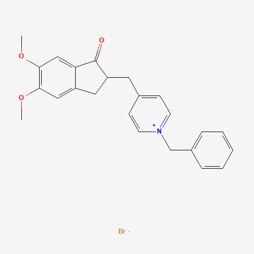 1-Benzyl-4-(5,6-dimethoxy-1-oxoindan-2-yl)methylpyridinium Bromide (CAS: 231283-82-2) - Related Chemical Product