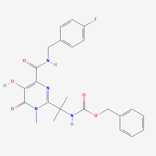 Benzyl [1-[4-[[(4-Fluorobenzyl)amino]carbonyl]-5-hydroxy-1-methyl-6-oxo-1,6-dihydropyrimidin-2-yl]-1-methylethyl]carbamate (CAS: 518048-02-7) - Related Chemical Product