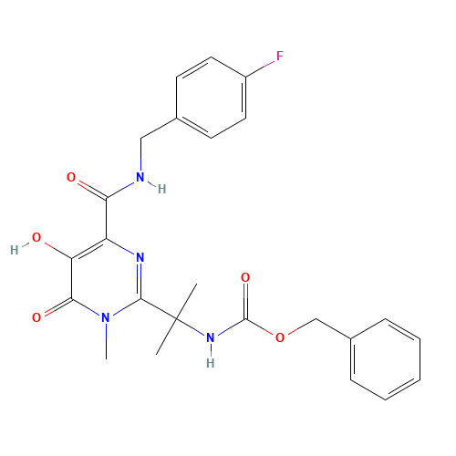 Benzyl [1-[4-[[(4-Fluorobenzyl)amino]carbonyl]-5-hydroxy-1-methyl-6-oxo-1,6-dihydropyrimidin-2-yl]-1-methylethyl]carbamate (CAS: 518048-02-7) - Related Chemical Product