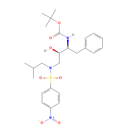 [(1S,2R)-1-Benzyl-2-hydroxy-3-[isobutyl[(4-nitro-phenyl)sulfonyl)]amino]propyl]-carbamic Acid tert-Butyl Ester (CAS: 191226-98-9) - Related Chemical Product